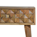 Diamond Carved Nightstand