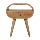 Circular Open Slot nightstand Artisan