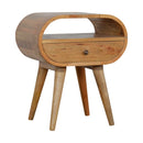 Circular Open Slot nightstand Artisan