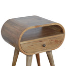 Circular Open Slot nightstand Artisan