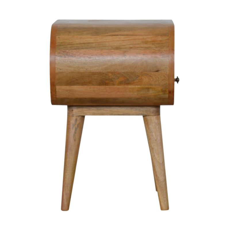 Circular Open Slot nightstand Artisan