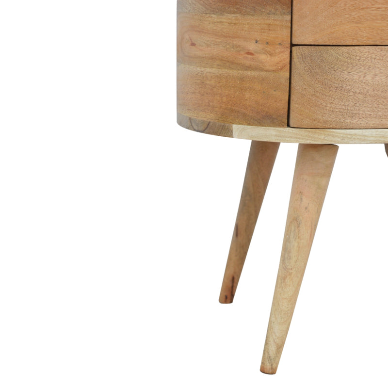 Rounded nightstand Table