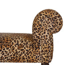 Leopard Print Velvet Bench Artisan