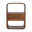 Chestnut Curved Edge nightstand Artisan