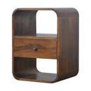 Chestnut Curved Edge nightstand Artisan
