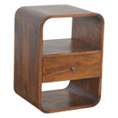Chestnut Curved Edge nightstand Artisan