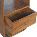 Chestnut Curve 2 Drawer nightstand Artisan