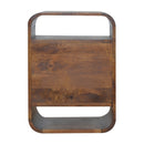 Chestnut Curve 2 Drawer nightstand Artisan