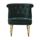 Emerald Velvet Accent Chair