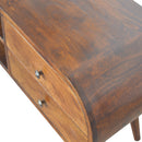 Chestnut Circular Media Unit Artisan