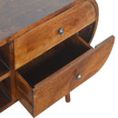 Chestnut Circular Media Unit Artisan