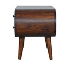 Chestnut Circular Media Unit Artisan