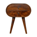 Chestnut Circular nightstand Artisan