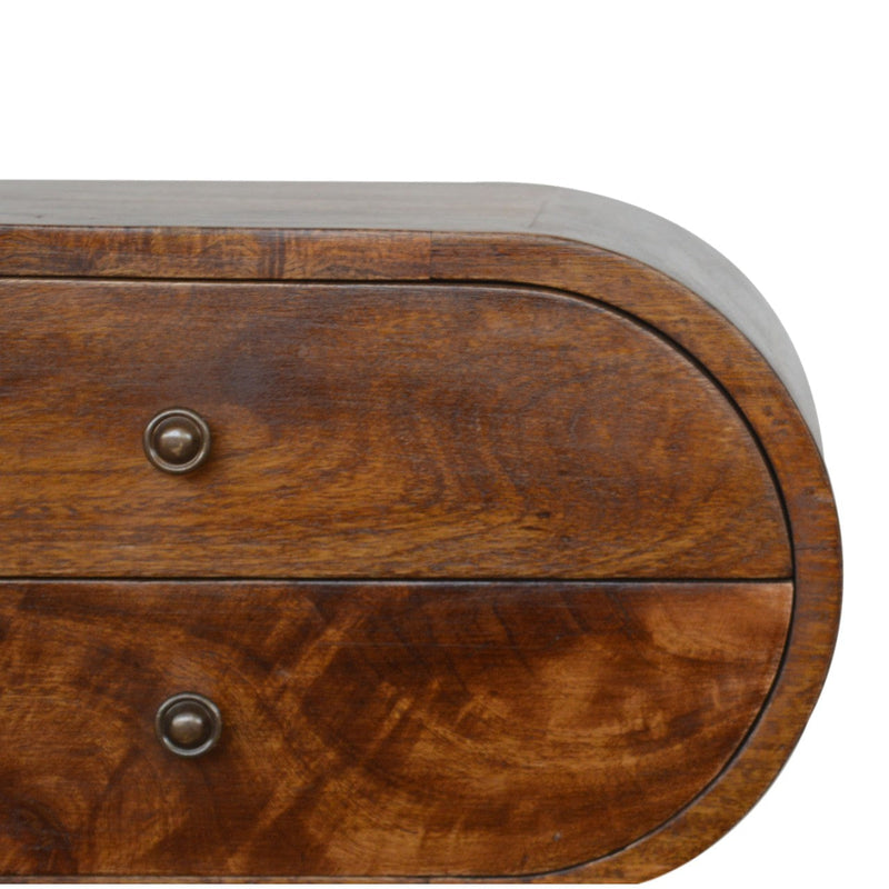 Chestnut Circular nightstand Artisan