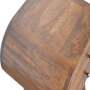 Chestnut Circular nightstand Artisan