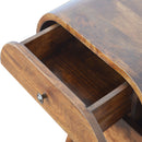 Chestnut Circular nightstand Artisan