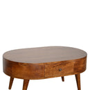 Chestnut Rounded Coffee Table Artisan