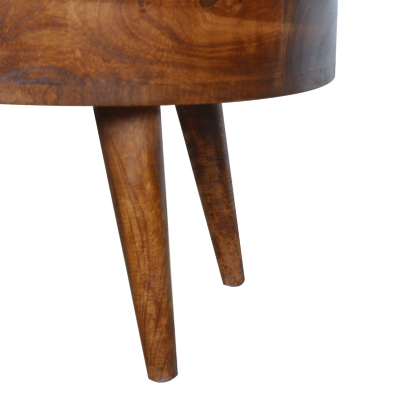 Chestnut Rounded Coffee Table Artisan