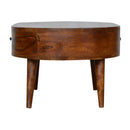 Chestnut Rounded Coffee Table Artisan