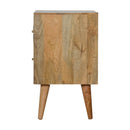 Geometric Carved Nightstand