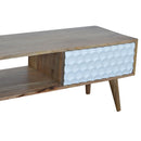 Honeycomb Carved Coffee Table