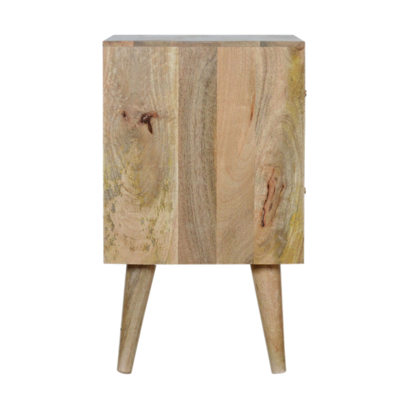 Daisy Carved 1 Door Nightstand