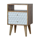 Honeycomb Open Slot Nightstand