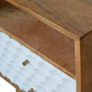 Honeycomb Open Slot Nightstand
