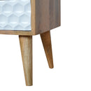 Honeycomb Open Slot Nightstand