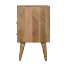 Honeycomb Open Slot Nightstand