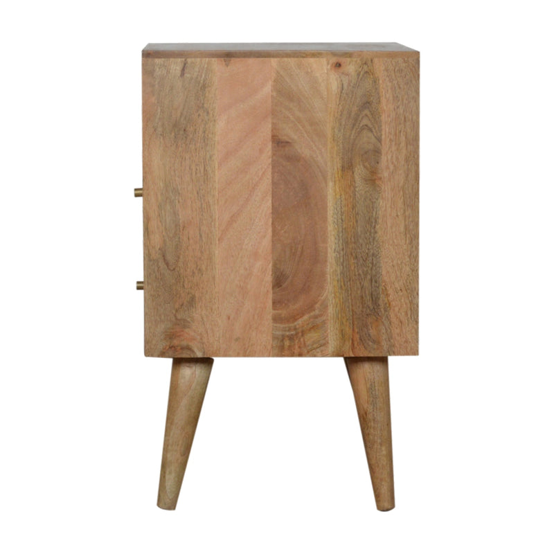 Honeycomb Open Slot Nightstand