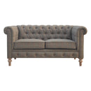 Multi Tweed 2-Seater Chesterfield Sofa Artisan