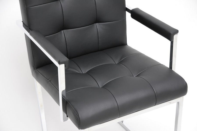 Collins Accent Chair Black - 1pc iHome Studio