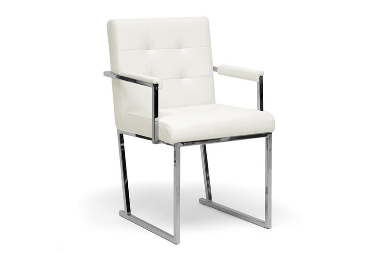 Collins Ivory Mid-Century Accent Chair - 1pc iHome Studio