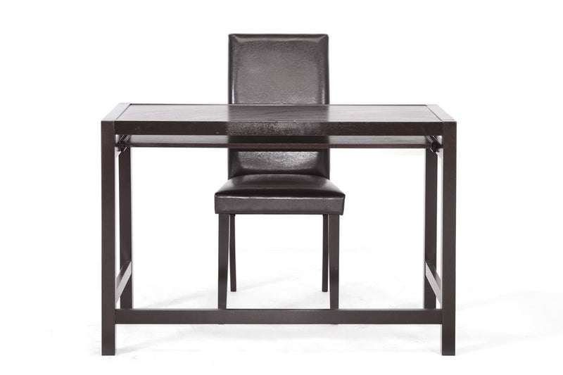 Home Office Astoria Dark Brown Modern Desk and Chair Set iHome Studio