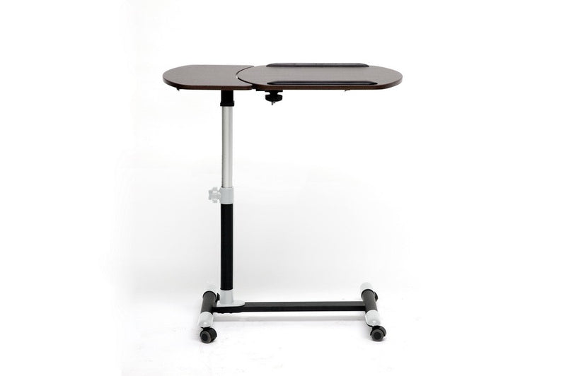 Home Office Olsen Wenge/Black Wheeled Laptop Tray Table with Tilt Control iHome Studio