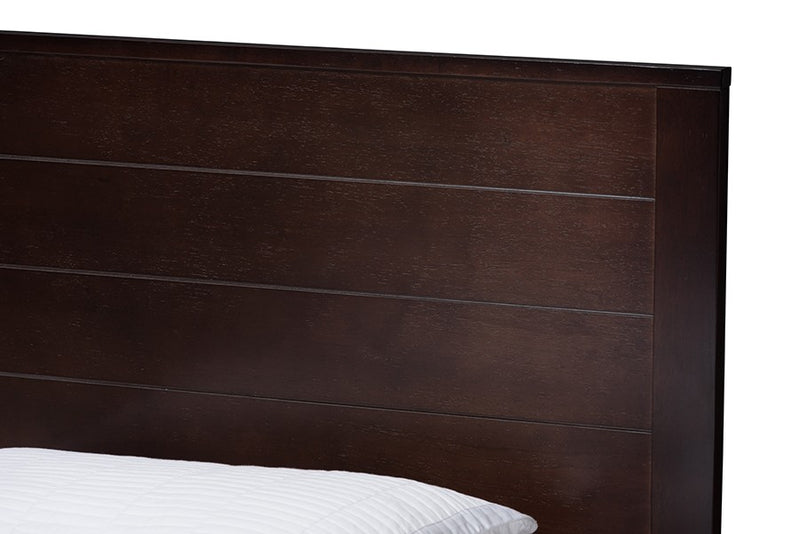 Catalina Dark Brown-Finished Wood Trundle Bed (Twin) iHome Studio