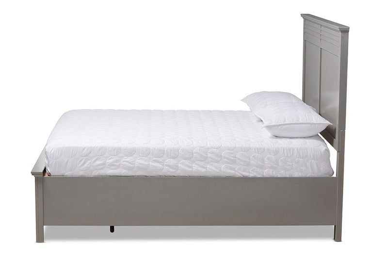 Indira Grey Wood 6-Piece Bedroom Set (Queen) iHome Studio