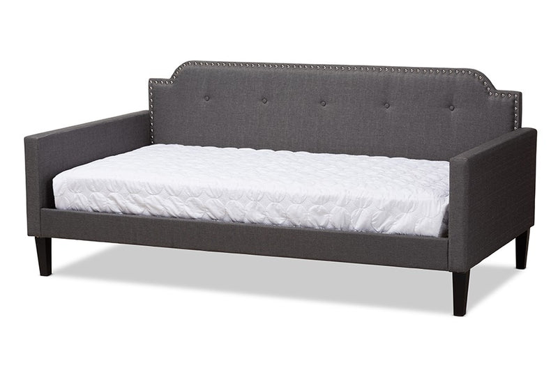 Packer Grey Fabric Upholstered Sofa Daybed (Twin) iHome Studio