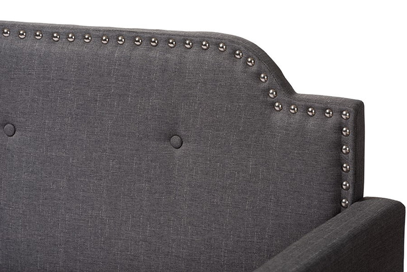 Packer Grey Fabric Upholstered Sofa Daybed (Twin) iHome Studio