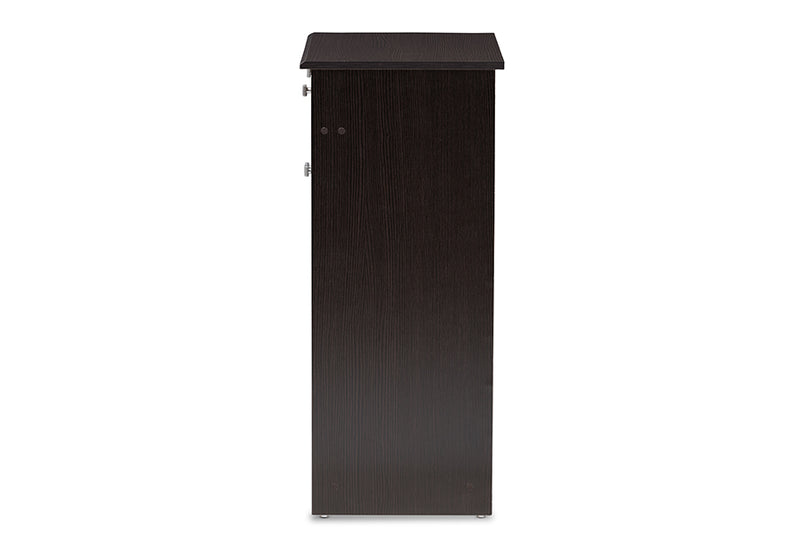 Gisela Wenge Brown Finished Shoe Cabinet iHome Studio