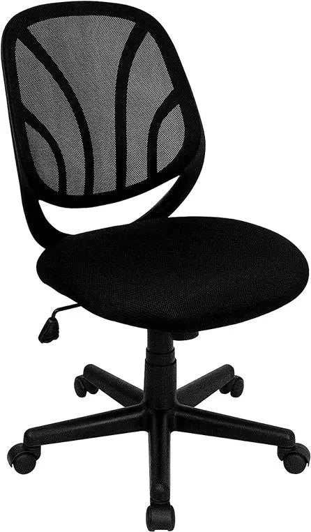 Aberdeen Mid-Back Black Mesh Swivel Home/Office Task Chair iHome Studio
