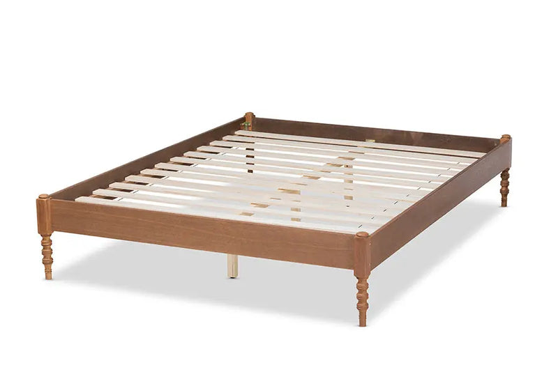 Addison Ash Walnut Wood Platform Bed (Queen) iHome Studio