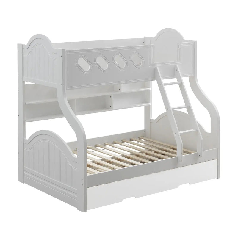 Amaia Twin/Full Bunk Bed, White iHome Studio