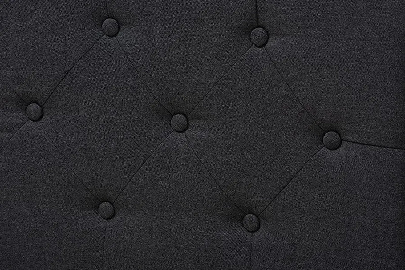 Amaya Dark Grey Fabric Upholstered Daybed (Full) iHome Studio