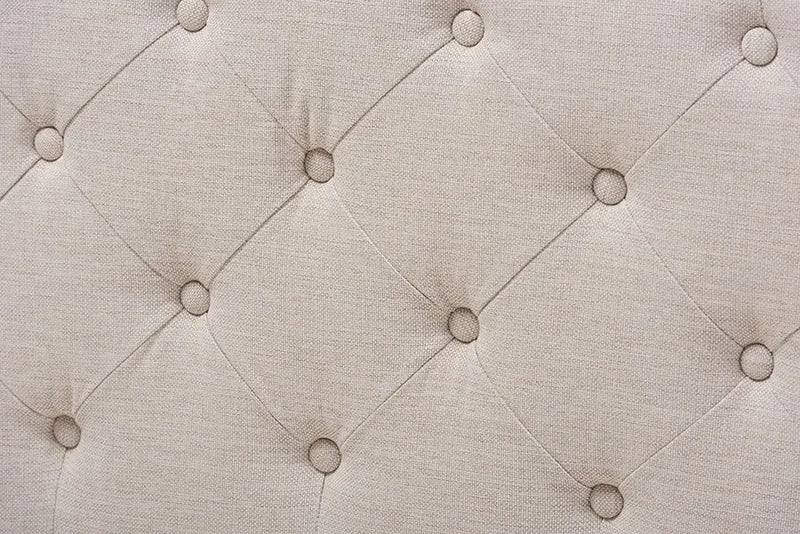Anabella Light Beige Fabric Upholstered Daybed (Queen) iHome Studio