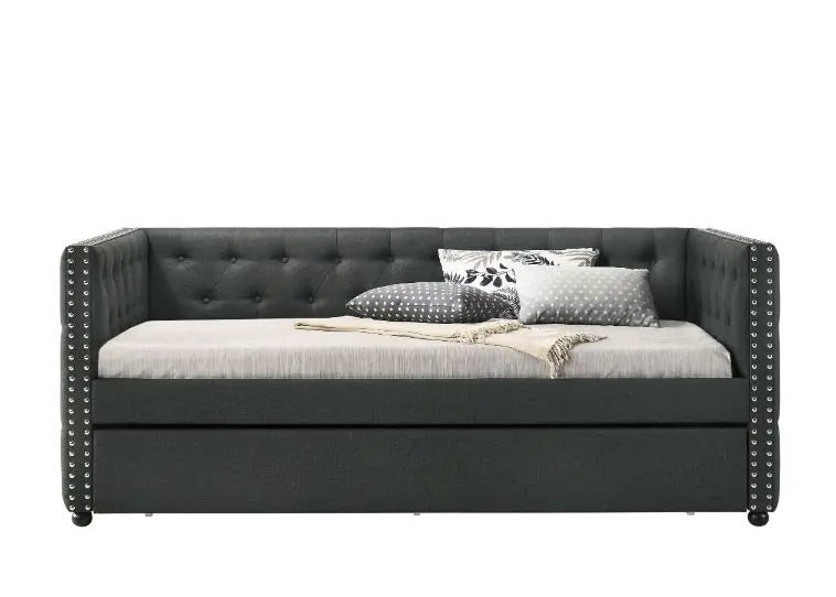 Anderson Full Daybed & Trundle, Gray Fabric iHome Studio