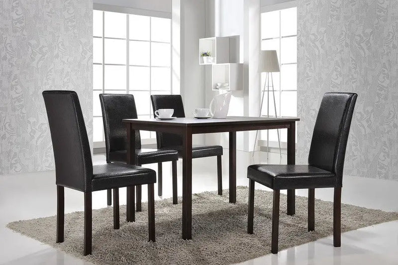 Andrew Faux Leather Modern Dining Chair - 4pcs iHome Studio