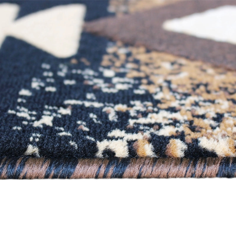 Angie Collection 5' x 7' Black Traditional Southwestern Style Area Rug - Olefin Fibers with Jute Backing iHome Studio