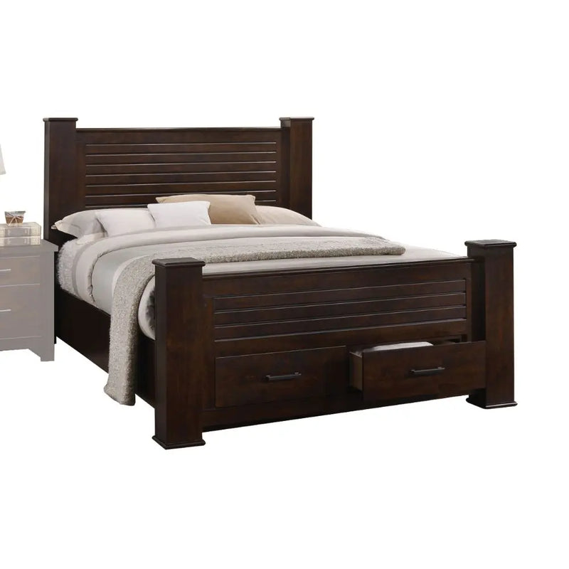 Arlo King Bed w/Storage, Mahogany iHome Studio